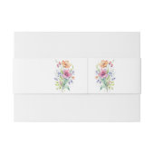 ピンクピーチイエロー開花 招待状ベリーバンド (裏面例)