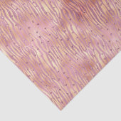 ピンクピーチグリジーグリッタースパークルゼブラプリント 薄葉紙 (詳細)
