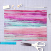 ピンクピーチターコイズウェーブ 薄葉紙 (クラフト)