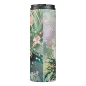 ピンクピーチトロピカルハイビスカスフローラ誕生日 タンブラー (裏面)