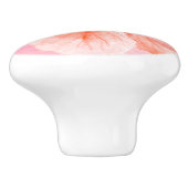 ピンクピーチハイビスカスフラワー セラミックノブ (側面)
