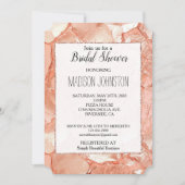 ピンクピーチバラ金ゴールドグラム 招待状 (正面)