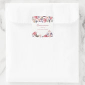 ピンクピーチフローラウォーターカラーキンセアニェラパーティー スクエアシール (バッグ)