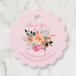 ピンクピーチフローラベビーガールが行く フェイバータグ