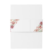 ピンクピーチフローラ結婚式招待状ベリーバンド 招待状ベリーバンド (裏面例)