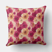 ピンクピーチフローラ クッション (裏面)