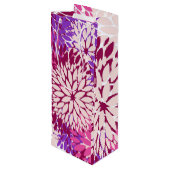 ピンクピーチブルガンディーパープルダリアス ワインギフトバッグ (裏面アングル)