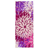 ピンクピーチブルガンディーパープルダリアス ワインギフトバッグ (裏面)