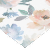 ピンクピーチブルーフローラウォーターカラーテーブルクロス テーブルクロス (アングル)