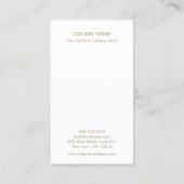 ピンクピーチミニマル美しいサロン 名刺 (裏面)