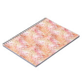 ピンクピーチユニコーングリッター ノートブック (左側)