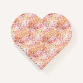 ピンクピーチユニコーングリッター ノートブック