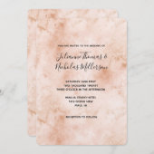 ピンクピーチ抽象芸術 招待状 (正面/裏面)