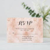 ピンクピーチ抽象芸術RSVP 出欠カード (スタンド正面)