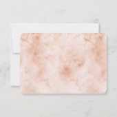 ピンクピーチ抽象芸術RSVP 出欠カード (裏面)