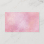 ピンクピーチ絞り染め 名刺 (裏面)