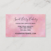 ピンクピーチ絞り染め 名刺 (正面)