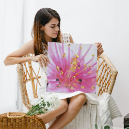 ピンクピーチ花粉マクロ抽象芸術アート キャンバスプリント