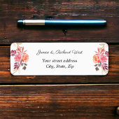 ピンクピーチ金ゴールドフローラカスタムリース住所 シール