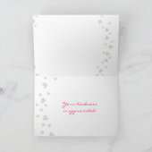 ピンクピーニーと真珠のサンキューカード サンキューカード (内部)