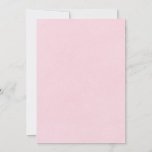 ピンクピーニーアネモンブリデスメイドランチョン招待状 (裏面)