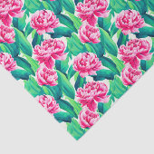 ピンクピーニーズウォーターカラープリント 薄葉紙 (詳細)