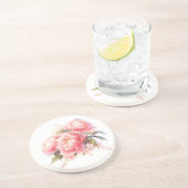 ピンクピーニーズサンドストーンコースター コースター (側面)