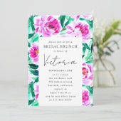 ピンクピーニーフローラブライダルシャワー 招待状 (スタンド正面)