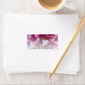 ピンクピーニーフローラ差出人住所ラベル ラベル (インサイチュ)