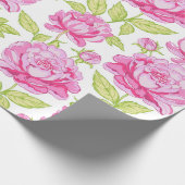 ピンクピーニーフローラ ラッピングペーパー (角)