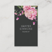 ピンクピーニーフローラ 名刺 (正面)