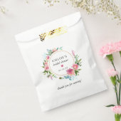 ピンクピ素朴オニーフローラブライダルシャワー フェイバーバッグ (封をした状態)