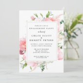 ピンクピ素朴オニーフローラ婚約パーティ 招待状 (スタンド正面)