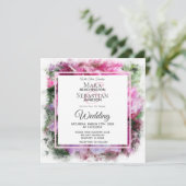 *~*ピンクピ絵を描オニの芸術的AR1結婚の招待 招待状 (スタンド正面)