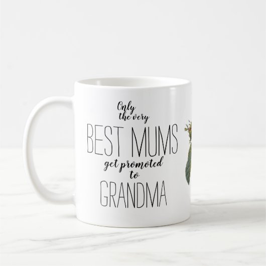 ピンクファインアートバラ妊娠の発表 コーヒーマグカップ (左)