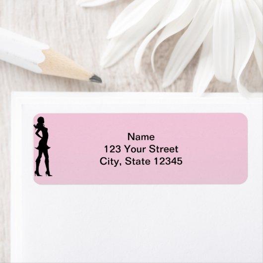 ピンクファッショニスタとグレーで ラベル (インサイチュ)