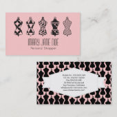 ピンクファッションスタイリスト個人購入者 名刺 (正面/裏面)