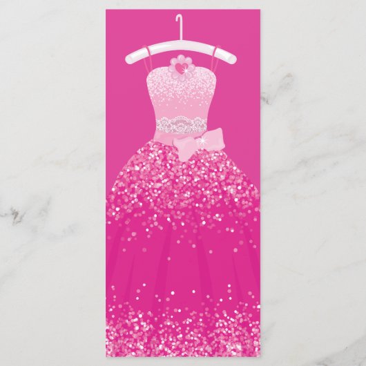 ピンクファッションドリームプリンセスガウンキンセアニェラパーティー メニュー (裏面)