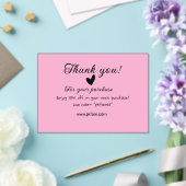 ピンクファミリービジネス詳細 アクリル招待状 (インサイチュ (ウェディング))