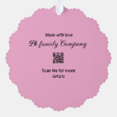 ピンクファミリービジネス詳細 オーナメントカード (裏面)