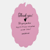 ピンクファミリービジネス詳細 オーナメントカード (右)