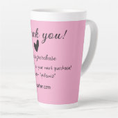 ピンクファミリービジネス詳細 カフェラテマグ (右アングル)