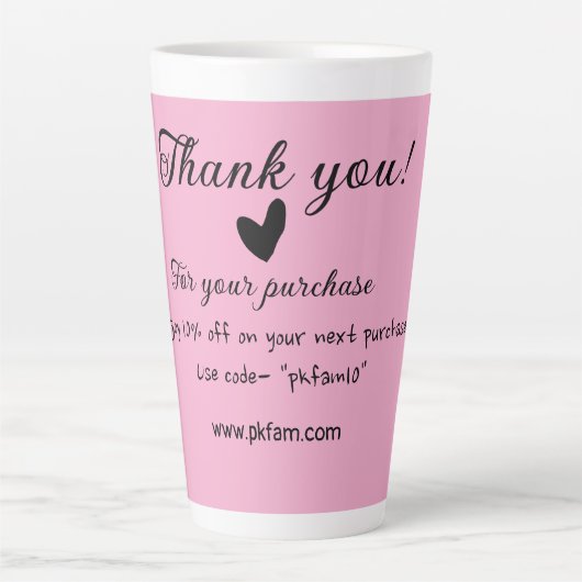 ピンクファミリービジネス詳細 カフェラテマグ (正面)