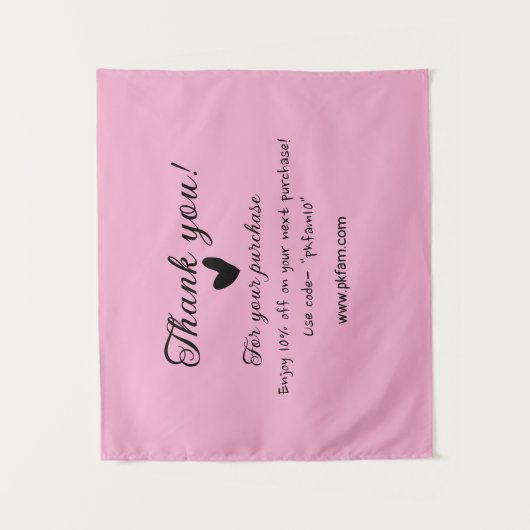 ピンクファミリービジネス詳細 タペストリー (正面)