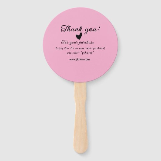 ピンクファミリービジネス詳細 ハンドファン (正面)