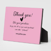 ピンクファミリービジネス詳細 フォトプラーク (側面)