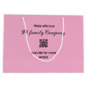 ピンクファミリービジネス詳細 ラージペーパーバッグ (裏面)