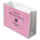 ピンクファミリービジネス詳細 ラージペーパーバッグ (裏面アングル)