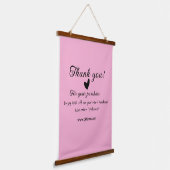 ピンクファミリービジネス詳細 吊り下げ型タペストリー (傾斜あり)