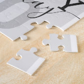 ピンクファミリーフレンズフォトコラージュハッピーバースデー ジグソーパズル (側面)